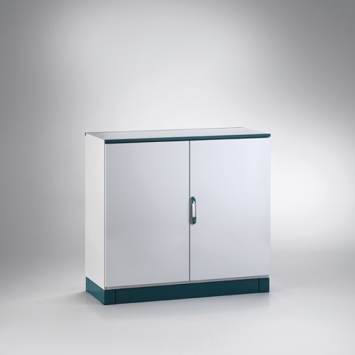 Щит EMOX моноблочный 1000x1200x400мм (ВxШxГ) с монтажной панелью, RAL7035, IP55 | код EMOX-121004PR | ETA