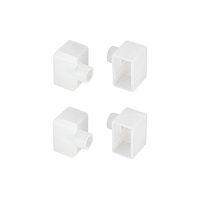 Заглушка WPH-FLEX-1018-SIDE WHITE с отверстием (пластик) | код 40856 | Arlight