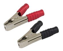 Зажим крокодил ЗК 100А 105мм в изоляции красный/черный (1шт+1шт) TDM | код SQ0541-0032 | TDM