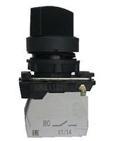 Переключатель КПЕ 1522 -Р УХЛ2, чёрный, 2но+2нз, ручка с фиксацией на 2 положения, IP54 (ЭТ) | код ET012445 | Электротехник