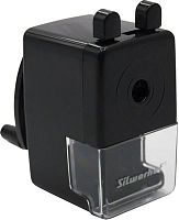 Точилка для карандашей механическая Silwerhof 194013 1 отверстие черный | код 1192349 | SILWERHOF