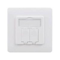 Настенный адаптер для модулей Keystone, 2 порта | код RNW1W | DKC