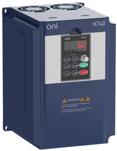 Преобразователь частоты K740 380В 3Ф1,5кВт 3,7А тор. энк. ONI | код K740-33-015GTM | ONI