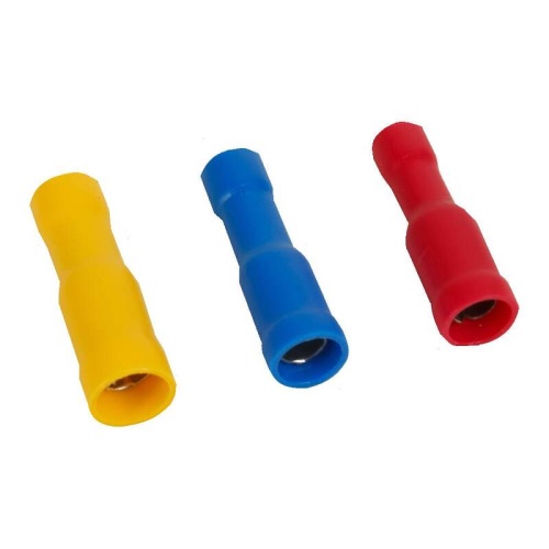 PFT-1040 Наконечн. изол. 0,5...1,5 мм.кв., штепсельный гнездовой, диам.4 мм (красный), упак. 200 шт. | код PFT-1040 | Plastim