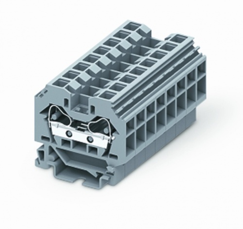 206901 Клемма ТА 1-1 плоско-пруж зажим, с бок. подключением. сеч. 6мм2, сер., шт | код 206901 | SUPU 206901 Клемма ТА 1-1 плоско-пруж зажим, с бок. подключением. сеч. 6мм2, сер., шт | код 206901 | SUPU