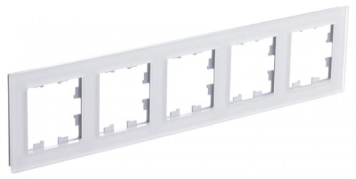 Рамка 5-м AtlasDesign Nature матов. органич. стекло бел. | код ATN330105 | Systeme Electric