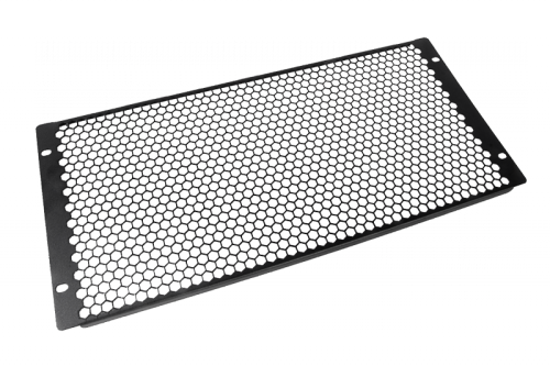 Фальшпанель в шкаф 19 5U перфорированная, цвет черный | код ФП-5.4-9005 | ЦМО