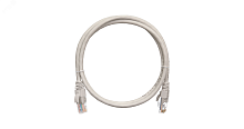 Шнур U/UTP 4 пары, Кат.5e, 2хRJ45/8P8C, T568B, медный, LSZH, серый, 10м, 5шт. | код EC-PC4UD55B-BC-LSZH-100-GY-5 | NETLAN