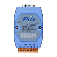 I-7188XAD CR Embedded Controller with four communication port, seven segment Display, developing tool | код 00-05000928 | ICP DAS