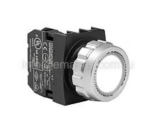 Кнопка нажимная серии H, установочный 30 мм. | код H100DB | EMAS