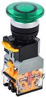 Кнопка D8-11MD "Грибок" d=22мм 1з+1р с подсветкой зеленая | код BBG30-11MD-3-12-K06 | IEK