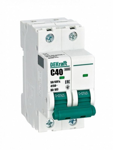 Выключатель автоматический 2Р 40А х-ка C ВА-103 6кА | код 12293DEK | Schneider Electric