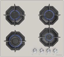 Газовая варочная поверхность Maunfeld EGHG.64.2CBG/G бежевый | код 1859612 | MAUNFELD