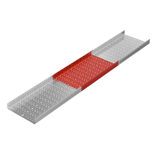 Лоток листовой перфорированный 600х100 L3000 сталь 1.2мм "БЫСТРЫЙ МОНТАЖ ПЛЮС" LPplus100-600-1.2-3000 оцинк. КМ PL0288 фото 3