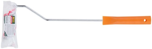 Валик полиакриловый ''мини'' Профи, белый с серыми и красными полосами, диаметр 15/35 мм, ворс 10 мм, дл.ручки 400 мм, 100 мм | код 2671 | FIT фото 3