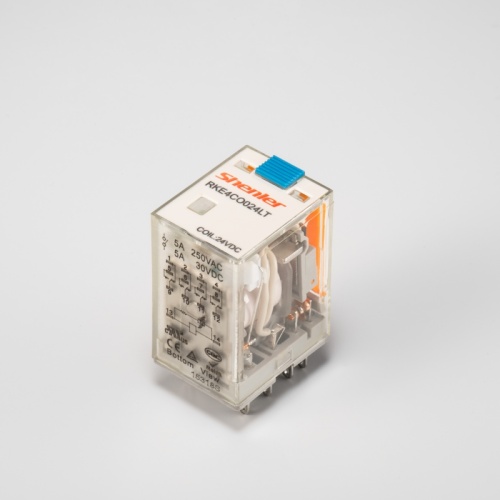 Реле, 4CO, 24VAC, 5A, LED, герм | код RKE4CO524LS | Shenler Реле, 4CO, 24VAC, 5A, LED, герм | код RKE4CO524LS | Shenler