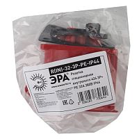 Розетка стационарная внутренняя 424 3Р+РЕ 32А 380В IP44 (15/90/1080) R(IN)-32-3P-PE-IP44 | код Б0032872 | ЭРА