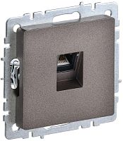 BRITE Розетка компьютерная RJ45 кат.5E РК10-БрТБ темная бронза | код BR-K10-1-K45 | IEK