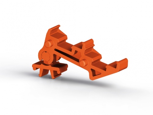 498 237, Двухуровневый держатель маркировочных элементов для PYK 4 (оранжевый), PYK 4 ETS2 | код 0.0.0.4.98237 | KLEMSAN