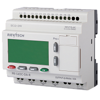 Программируемый логический контроллер PR-14DC-DA-R, 12_24VDC, 10DI(4AI), 4RO, RTC, RS232, RS485, ЖКИ | код PR-14DC-DA-R | Rievtech