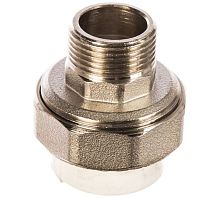 Соединение разборное 25 х 3/4' НР полипропиленовое PPR белое | код PA21014 | PRO AQUA