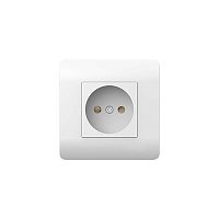 (NEW3-E) Розетка б/з со шторками, 16А, белый | код 431536 | CHINT
