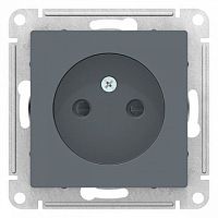 Розетка ATLASDESIGN, скрытый монтаж, со шторками, грифель | код. ATN000749 | Schneider Electric