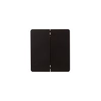 Выключатель ROUND 2 кл 10А с/у оникс KRANZ | код KR-78-0706-3 | KRANZ