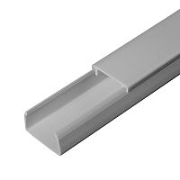 Кабель-канал серый RAL 7035 2-й замок в п/э 25х16 мм (80м/уп) Промрукав | код PR03.0072 | ПРОМРУКАВ