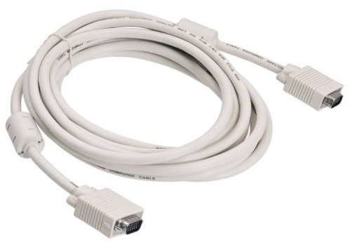 Кабель Buro CAB016S-5M VGA (m) VGA (m) 5м феррит.кольца серый | код 817281 | BURO