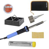 Набор для пайки RUICHI 908D (паяльник 30 Вт, подставка, держатель, припой, канифоль) | код 114303 | Ruichi
