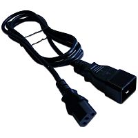 Шнур питания С13-C20, 3х0.75, 220В, 10А, черный, 0.5 метра | код LAN-PP13/20-0.5-BK | LANMASTER