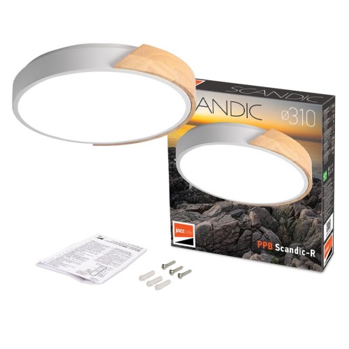 Светильник светодиодный декоративный PPB Scandic-R 24Вт 4000К IP20 d330х50 настенно-потолочный WH/W | Код. 5036932 | JazzWay фото 8