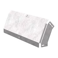 Угол вертикальный внешний 45 градусов с крышкой Стандарт 600х80 Промрукав | код PR16.0581 | ПРОМРУКАВ