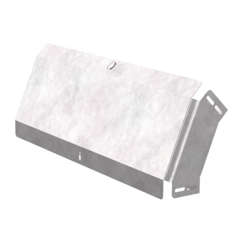 Угол вертикальный внешний 45 градусов с крышкой Стандарт 600х80 Промрукав | код PR16.0581 | ПРОМРУКАВ