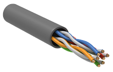 Витая пара U/UTP 5E 24AWG 4PR LSZH 1м серый 100м РФ GENERICA | код BC1-C5E04-121-100-R-G | GENERICA by IEK