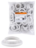 Кольцо для патрона Е14, термостойкий пластик, белый, Б/Н TDM | код SQ0335-0165 | TDM