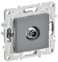 SKANDY Роз. TV проходная SK-A17Gr сер. IEK | код SK-A10-P-K03 | IEK