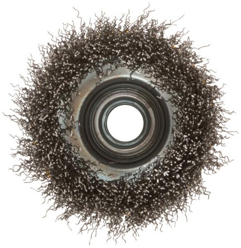 Кордщетка-чашка, гайка М14, волнистая проволока, нержавеющая сталь 75 мм | код 38842 | FIT фото 4 Кордщетка-чашка, гайка М14, волнистая проволока, нержавеющая сталь 75 мм | код 38842 | FIT фото 4