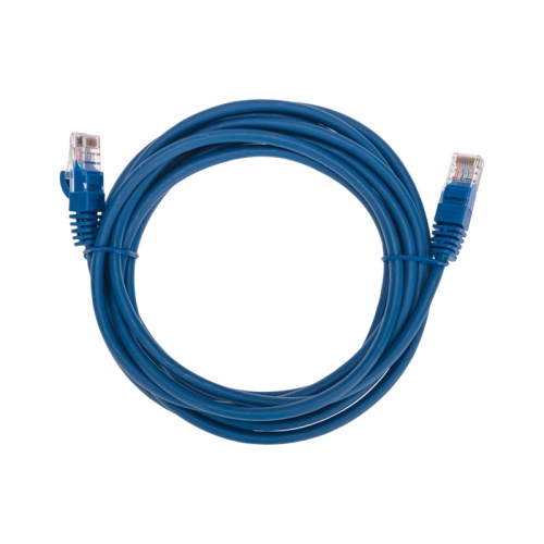 Патч-корд U/UTP, CAT 5e, RJ45-RJ45, 26AWG, LSZH, синий, 3м REXANT | код 02-0104-3 | REXANT