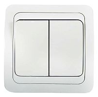 Выключатель 2-кл. СП Classico 10А IP20 2023 бел. ASD / IN HOME 4680005959860