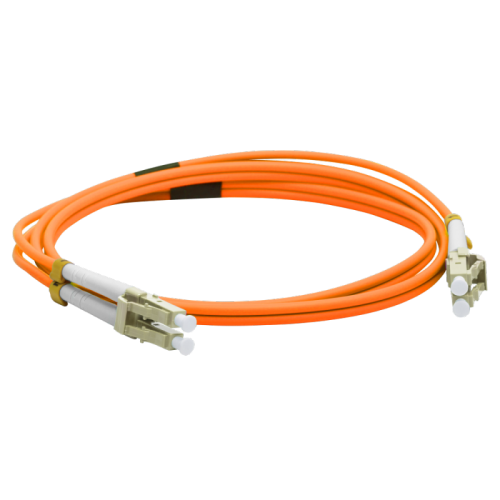 Патч-корд оптический LANMASTER, LSZH, дуплексный, LC/PC-LC/PC, MM 50/125, 10 м | код LAN-2LC-2LC/OM2-10 | LANMASTER