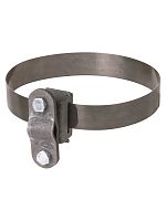 Держатель хомут ?10-200 мм нержавеющая сталь, для прута ?6-10 мм, стальной зажим термодиффузия TDM | код SQ2402-3187 | TDM