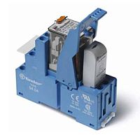 Интерфейсный модуль (сборка 55.34.9.024.0020 + 99.02.9.024.59 + 94.04.7SMA), электромеханическое реле, 4CO 7A, контакты AgNi, питание 24В DC, ATEX, категория защиты IP20, винтовые клеммы, металлическая клипса, LED+диод | код 583490240049SMA