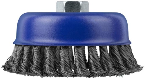 Щетка для УШМ, М14, Чашка, крученая витая проволока 0,5 мм, 125 мм, блистер, Profi | код 82-900 | FIT фото 2