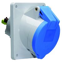 Розетка встраиваемая наклонная 16A, 3р(2P+PE), 6h, 230V, IP44, 74х62 QC 12772 | код 12772 | Bals