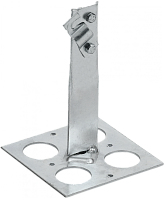 Дер. пр. кр. 6-10мм вин. пл. кр. h=90мм оц. сталь IEK | код ZDP85-11-6-16-90 | IEK