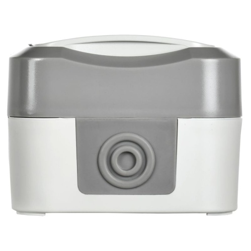 TORS Розетка 1-местная с заземлением защитными шторками и крышкой с иконкой самокат 16А IP55 TS321 серо-белый IEK | код TS-R110-16-55-K41 | IEK фото 3