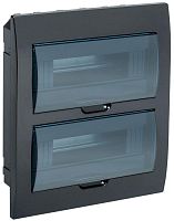 KREPTA 3 Корпус пластиковый ЩРВ-П-24 IP41 черный | код MKP12-V-24-41-K02 | IEK