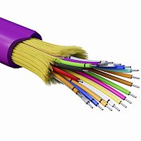 Кабель волоконно-оптический, распределительный, арамидные упрочняющие нити, для внутренней прокладки, нг(А)-HF, 18 ОВ, категория OM4 | код RNDT4C18MG01-E | DKC